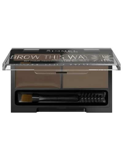 RIMMEL LONDON Rimmel London Brow This Way Eyebrow Sculpting Kit – 002 Medium Brown 1.3g