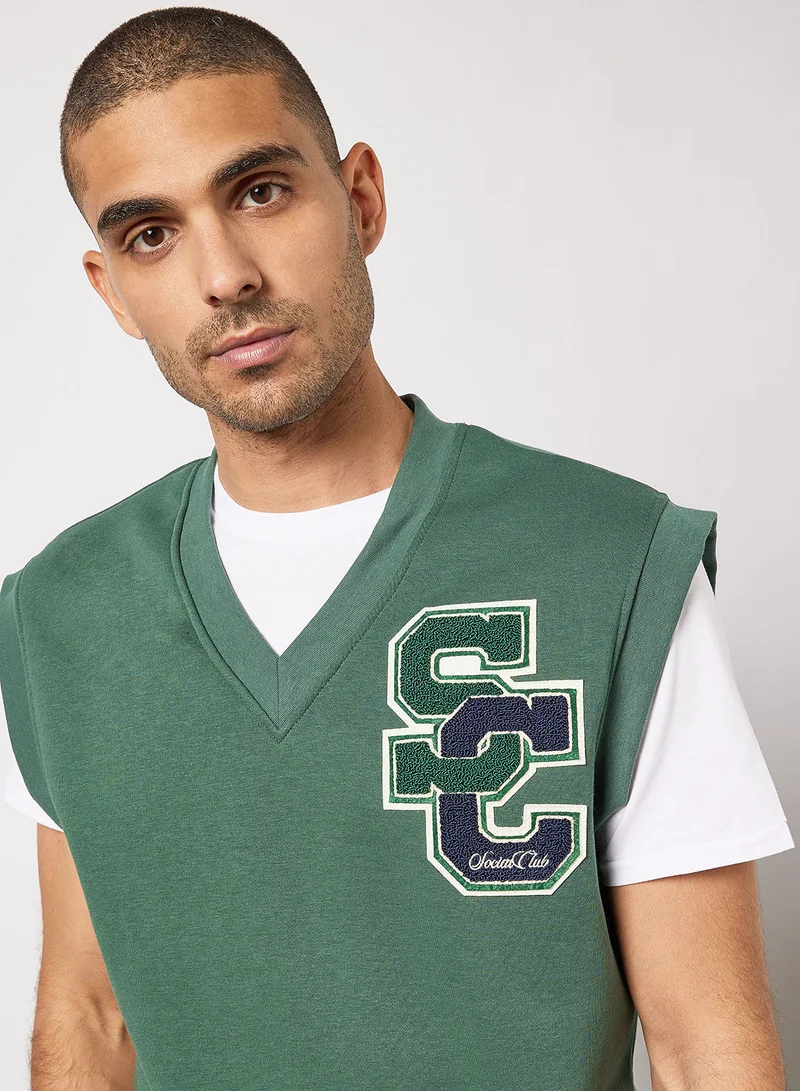 JACK & JONES Oversized Varsity Sweater