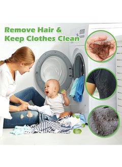 RATSAW Pack of 12 Pet Hair Remover Washing Machine  Lint Balls for Washing Machine Reusable Hair Catcher Washing Machine for Removing Pet Hair Lint Green  - Image 4