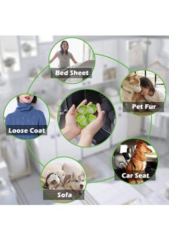 RATSAW Pack of 12 Pet Hair Remover Washing Machine  Lint Balls for Washing Machine Reusable Hair Catcher Washing Machine for Removing Pet Hair Lint Green  - Image 2