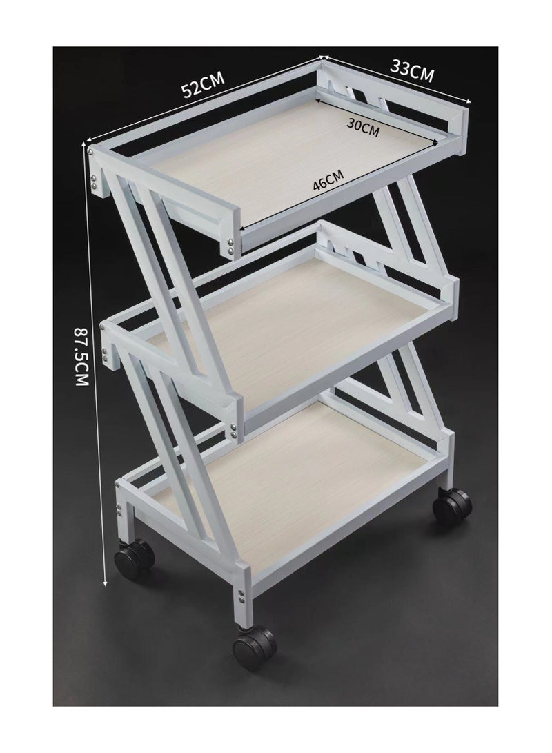 LA PERLA TECH  Professional Heavy Duty Storage Rolling Cart-Clinic- Dentist-Spa-Salon- Facial -Wax-Home Space Saver  - Image 2