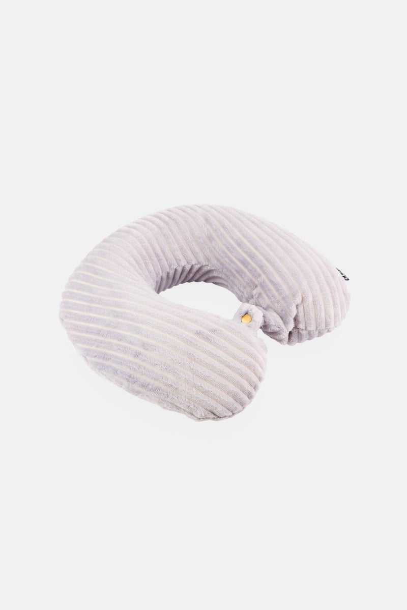 ELLEN TRACY Embossed Therapeutic Travel Pillow, Lavender - Image 2
