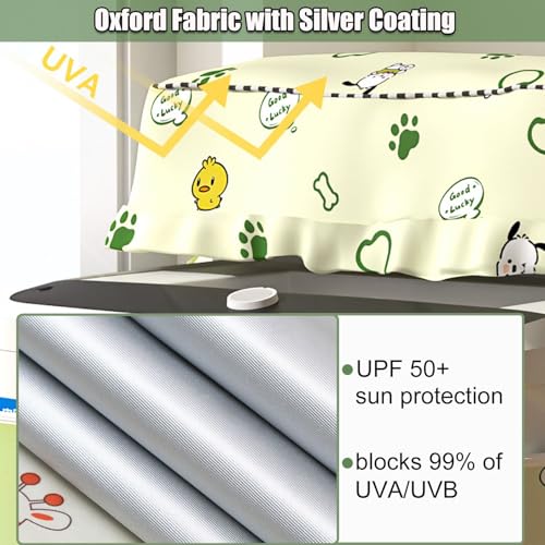 XDONEF Top Load Washing Machine Cover Waterproof Washer Dryer Cover with Zipper Dustproof Outdoor Full-Automatic Washer Protector Case Laundry Cover 22x22.8x36.2inch (Dog) - Image 4