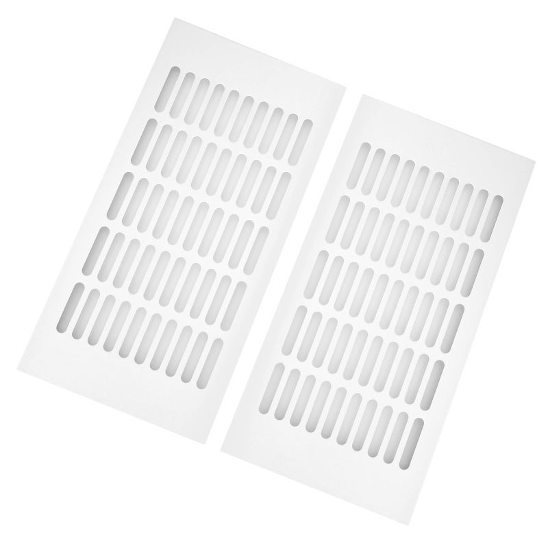 Air Vent Cover: Aluminum Material, Durable Rust Resistance - Smooth Burr Free Surface, Easy Predrilled Installation for RV, Cabinet, Kitchen Refrigerator & Camping Car Ventilation - Image 3