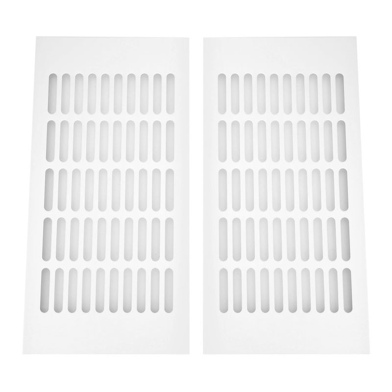 Air Vent Cover: Aluminum Material, Durable Rust Resistance - Smooth Burr Free Surface, Easy Predrilled Installation for RV, Cabinet, Kitchen Refrigerator & Camping Car Ventilation - Image 1