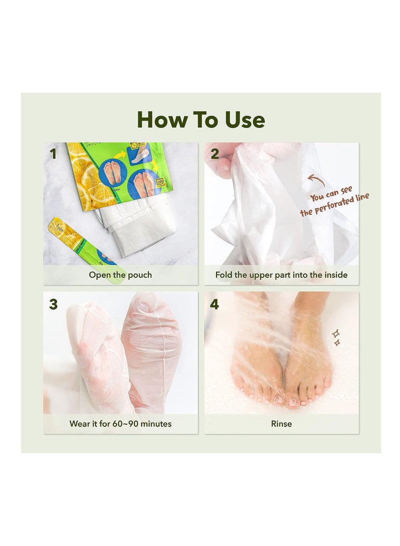 Purederm Shiny and Soft Foot Peeling Mask Trio Unveil Smooth and Radiant Feet with a Pack of 3 - Image 4