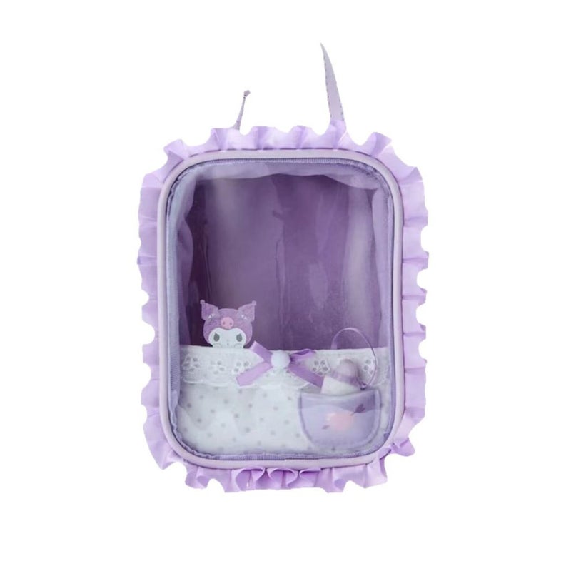 Portable Cosmetic Shoulder Bag with Cartoon Pattern - Image 5