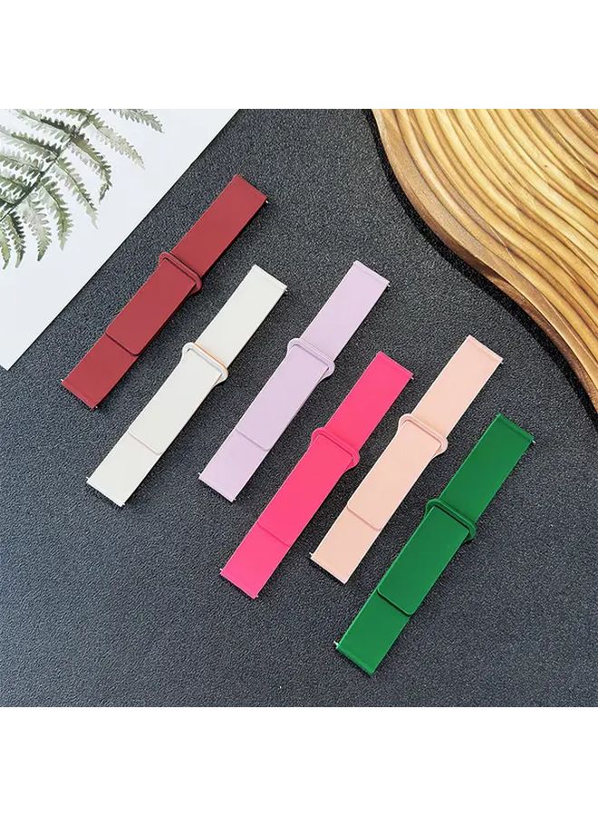 22mm Magnetic Silicone Watch Strap Compatible With Multiple Models 6 Silt Color - Image 4