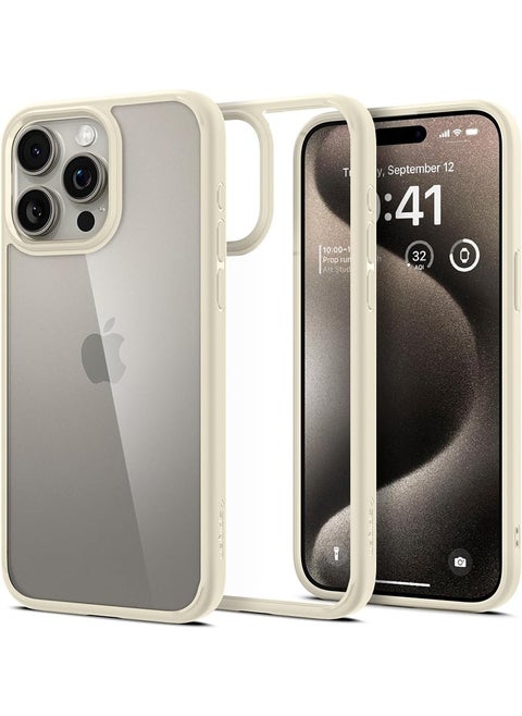 Ultra Hybrid Compatible With iPhone 15 Pro Max Case Cover - Mute Beige
