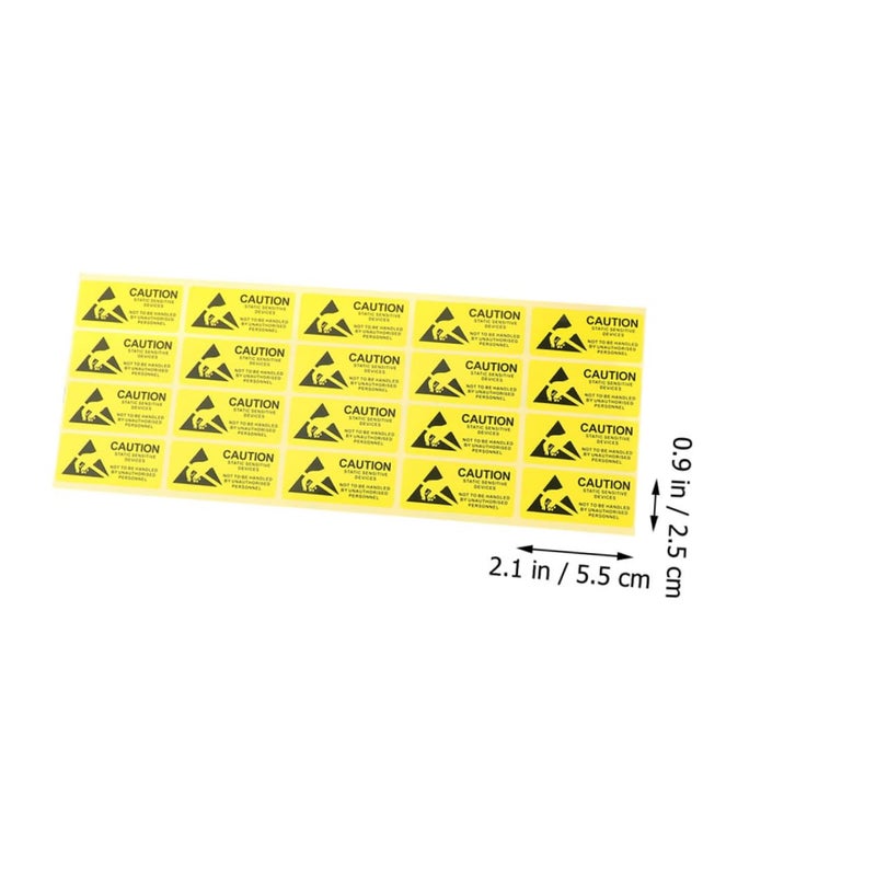Electrostatic Warning Stickers 200 Pcs High Bond Adhesive For Electronic Devices - Image 3