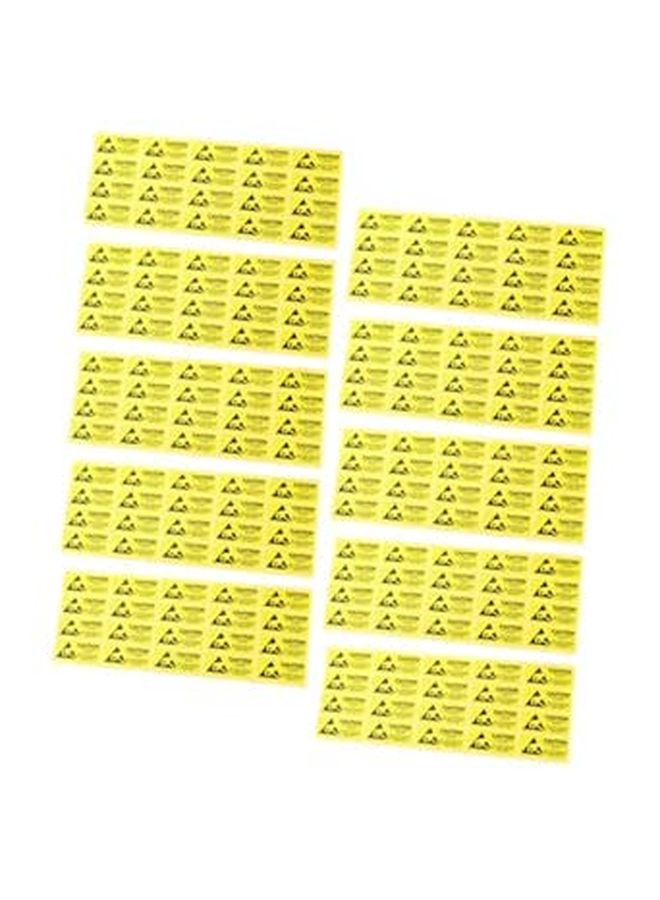 Electrostatic Warning Stickers 200 Pcs High Bond Adhesive For Electronic Devices - Image 1