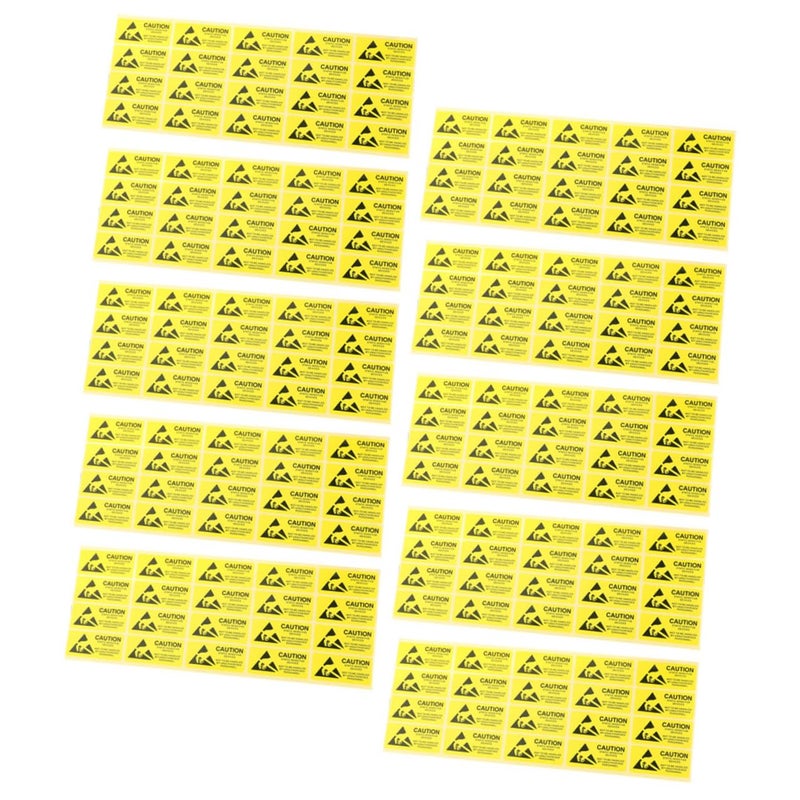 Electrostatic Warning Stickers 200 Pcs High Bond Adhesive For Electronic Devices - Image 2