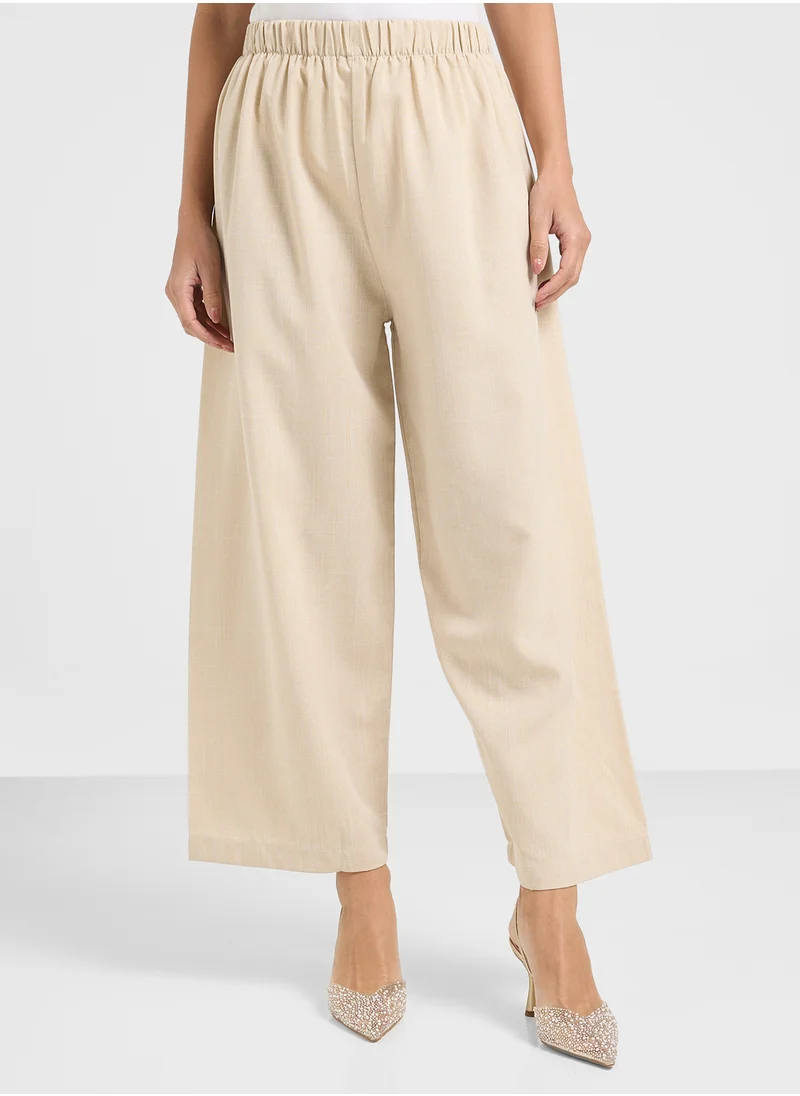hayas closet Button Down Drawstring Blouse & Pants Set