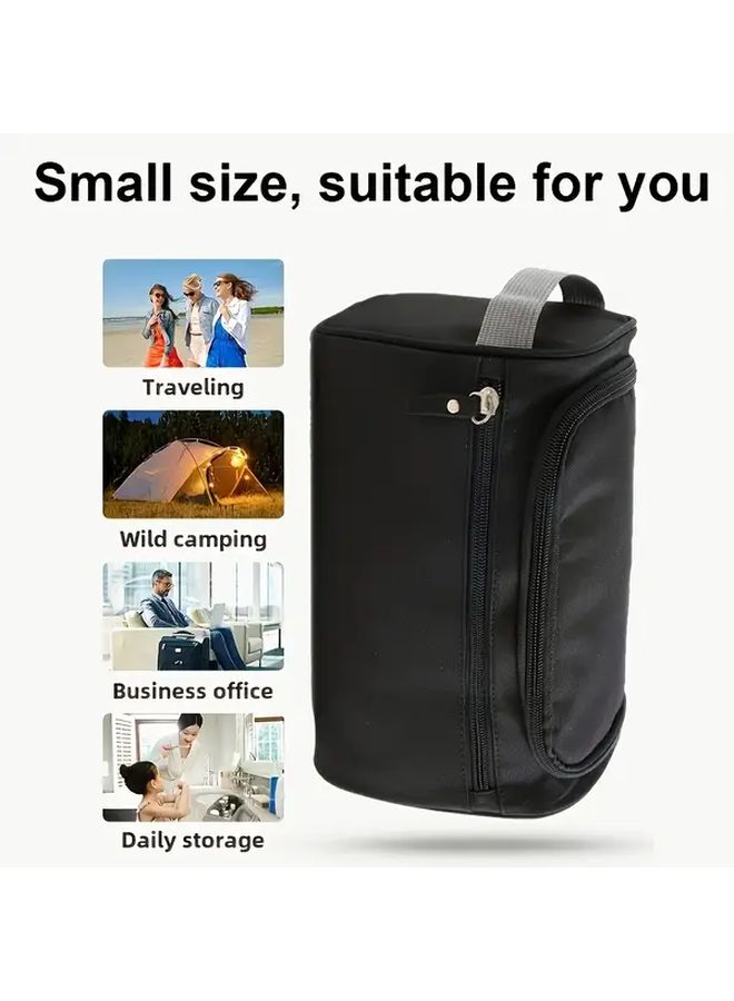 Navy Blue Heavy Duty Storage Case Compatible with Mini Projectors Accessory Mesh Pocket Portable Carry On Case - Image 4