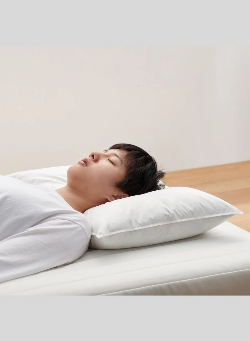 MUJI Feather Pillow, W 65 X L 65 cm, White