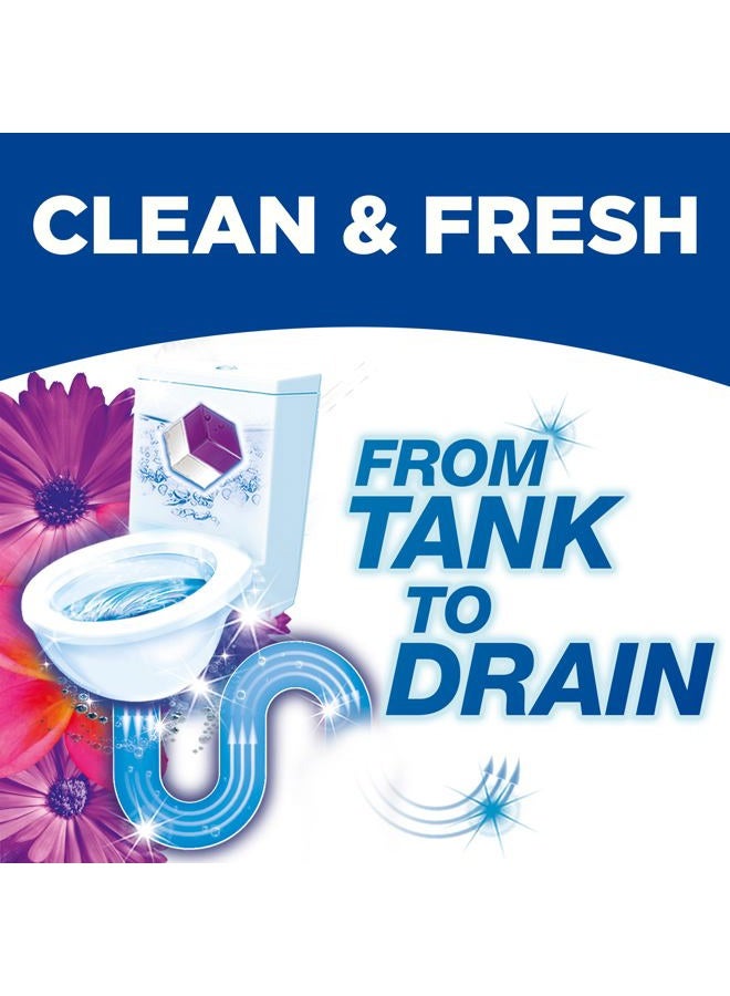 bloo New Bloo Toilet Blocks, Pack of 2, Limescale Remover Cistern, Cleaner with Cleaning and Foaming Action, Fresheners – Fresh Flowers - Image 4