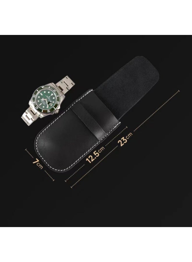 2PCS PU Leather Watch Travel Case, Portable Watch Pouch & Organizer for Men & Women, Travel & Business - Image 3