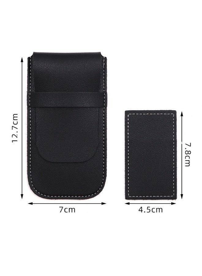 2PCS PU Leather Watch Travel Case, Portable Watch Pouch & Organizer for Men & Women, Travel & Business - Image 2