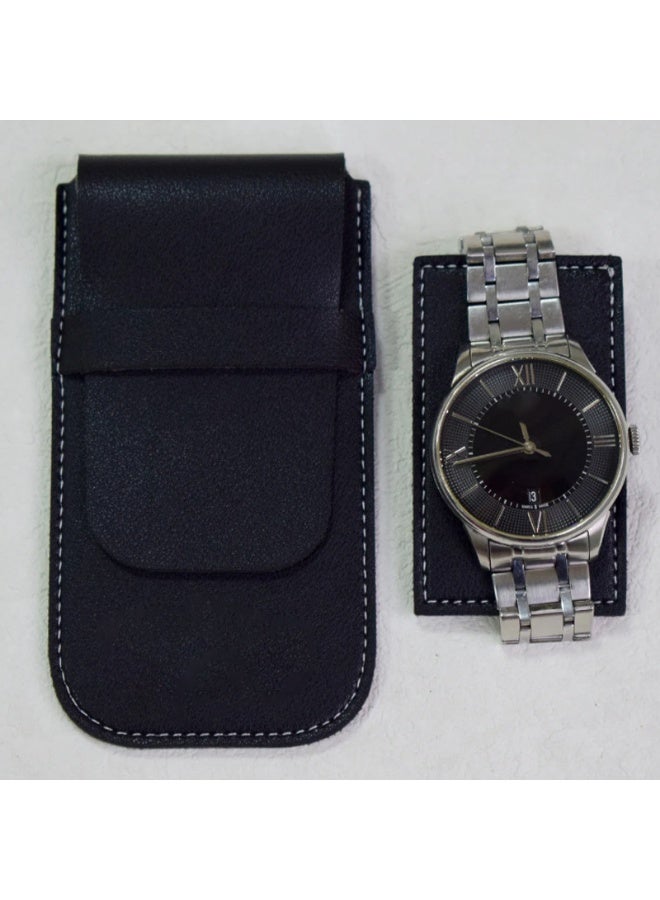 2PCS PU Leather Watch Travel Case, Portable Watch Pouch & Organizer for Men & Women, Travel & Business - Image 5