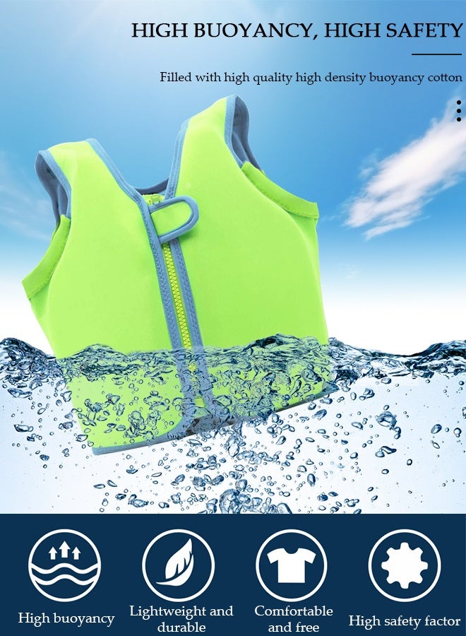DUNISO Kids Swim Vest Float For Toddler,Floating Jackets Training Vest For Boys And Girls,Easy On And Off Swimming Pool Vest Aid For Age 2-6 Years,Learn To Swim Jacket With Zipper And Velcro - Image 2