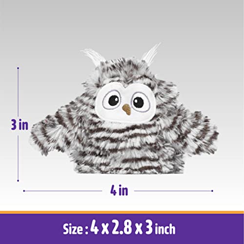 Kimee Interactive Cat Toy Rechargeable Automatic Chirping Owl Kitten Toy with Catnip, Auto Beating Wings Flying Bird Cat Toys for Indoor Cats to Play Alone, Never Boredom - Image 2