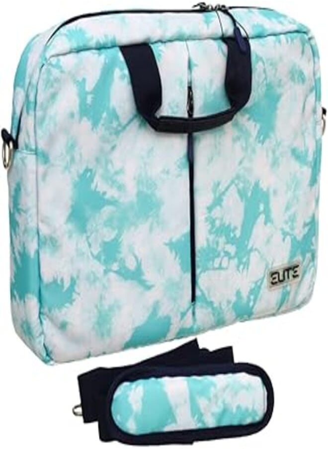 Elite Elite fabric carrying case and hand shoulder with zipper pocket and marble design for laptop - multi color 