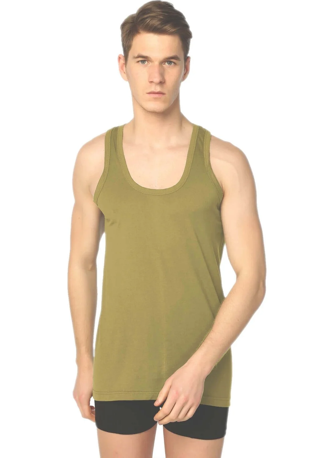 Seher Yıldızı Combed Cotton Colored Men's Undershirt