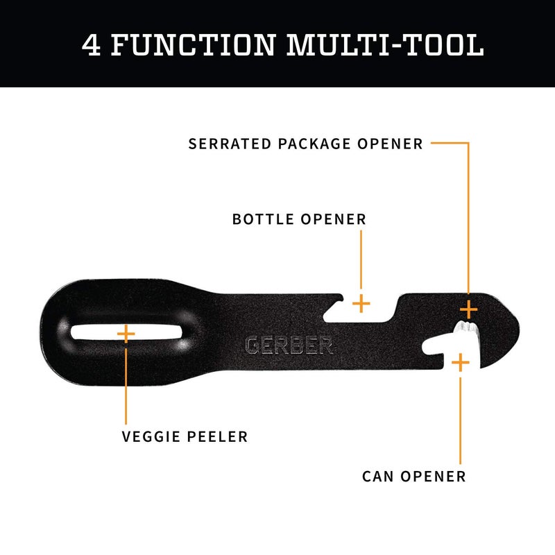 Gerber Gerber Gear ComplEAT Camping Utensils Set for Outdoor Cooking, Camping Cutlery with Fork, Spoon, Tongs, Spatula and Multi-Functional Tool, Burnt Bronze  - Image 4