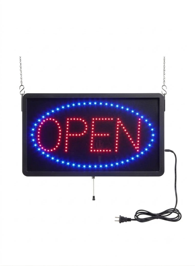لافتة LED مضيئة مفتوح للأعمال، لوحة إعلانية كهربائية للمحلات التجارية والمتاجر والمطاعم والمقاهي - Image 3