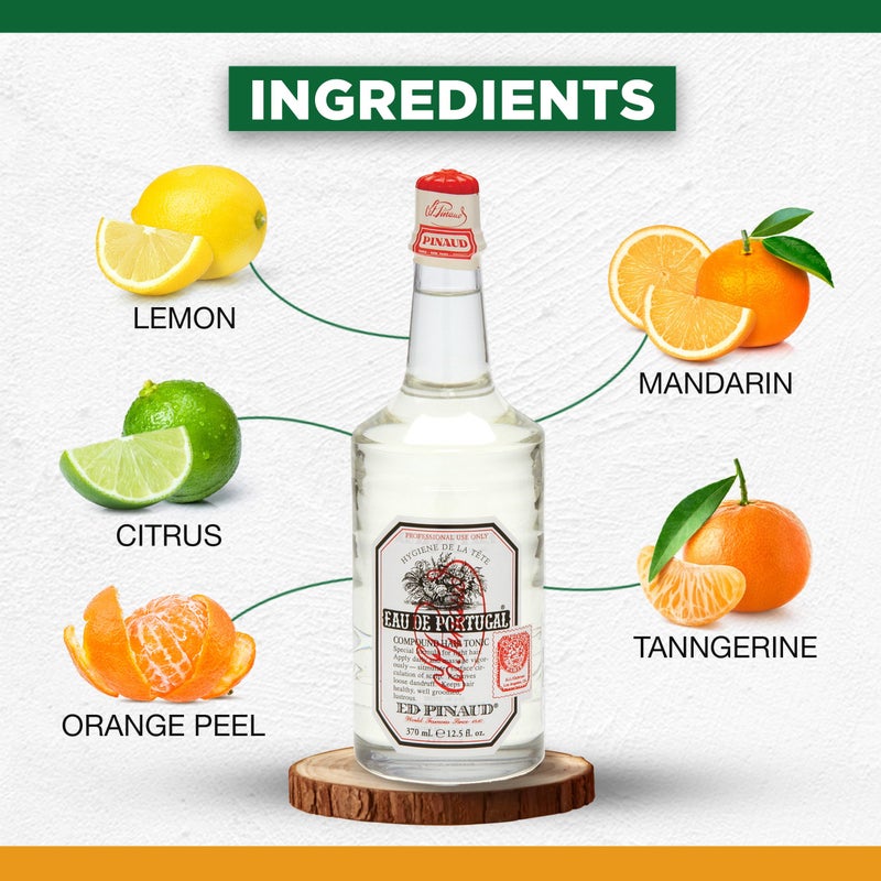 Clubman Pinaud Eau de Portugal Compound Hair Tonic, Formulated for Light Hair, Removes Loose Dandruff, 12.5 fl oz, 1-pack - Image 4