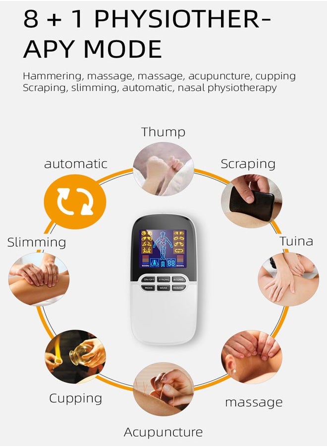 كلناميان "جهاز العلاج الرقمي المتقدم للتدليك العلاجي للمنطقة النقطية للتوصيل بالعضلات EMS TENS MASSAGE والعلاج بالكهرباء  - Image 5