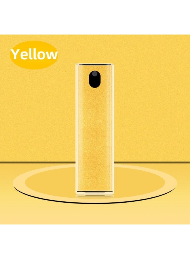 منظف شاشة الهاتف المحمول، جهاز كمبيوتر لوحي رقمي، شاشة تحكم مركزية للسيارة، فرشاة تنظيف مخملية فائقة، عبوة إعادة تعبئة 10 مل - اللون: أصفر مخملي فائق + غلاف كمبيوتر شخصي - Image 1