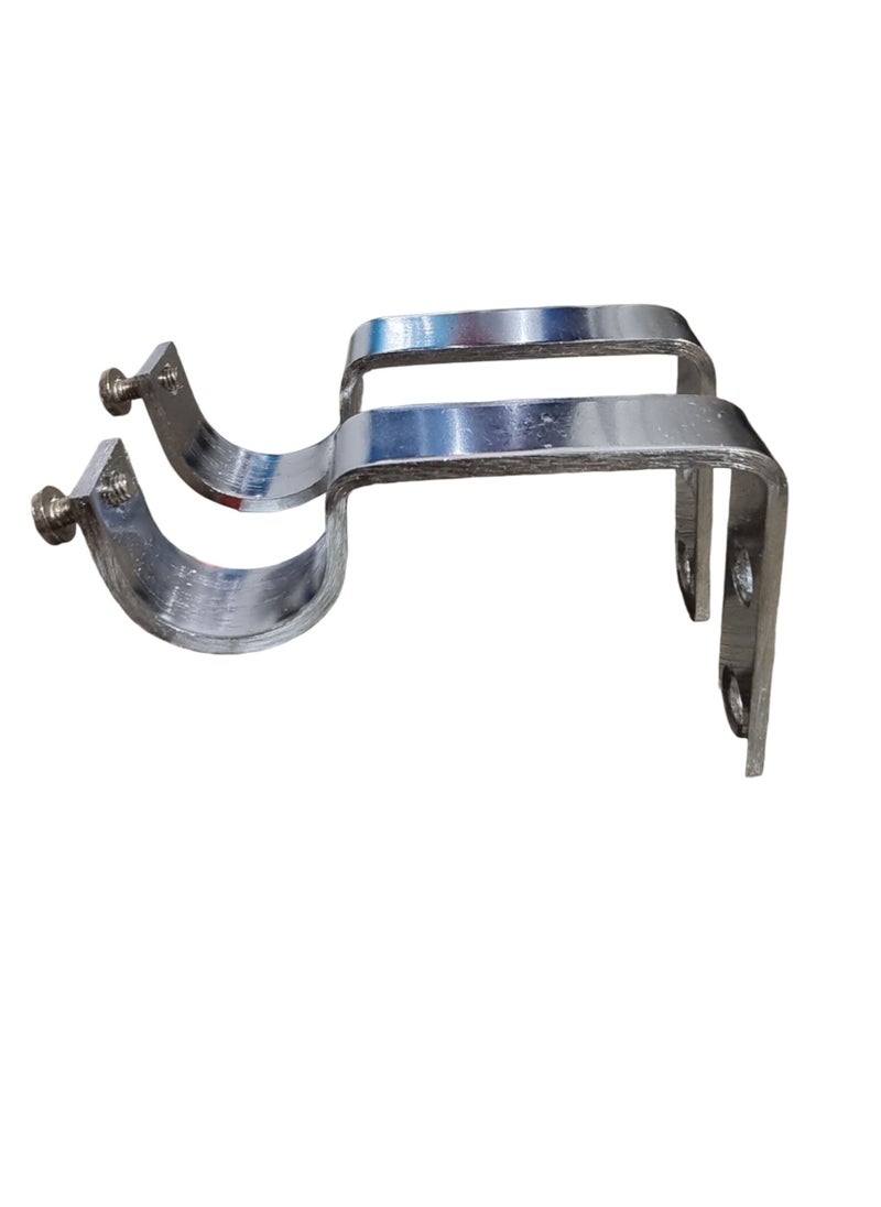 UPSCALE Set of 2 Curtain Finials with 2 side supporters for 25mm Curtain Rod|Stainless Steel Curtain Bracket|Curtain Accessories for Doors and Windows|Curtain Fittings|Curtain Holders  - Image 4