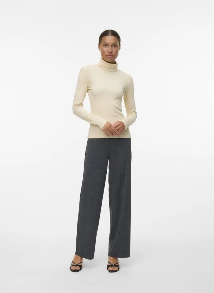 Vero Moda  Casual Mid Waisted Wide Leg Pants for Women | Best Price UAE