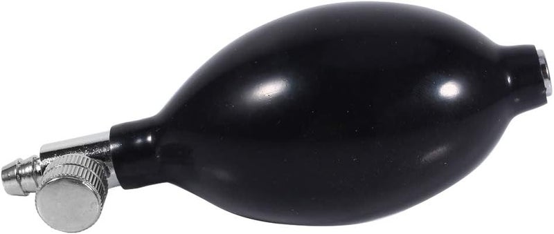 DEWIN Sphygmomanometer Bulb Replacement Manual Inflation Blood Pressure Latex Bulb with Air Release Valve Black - Image 5