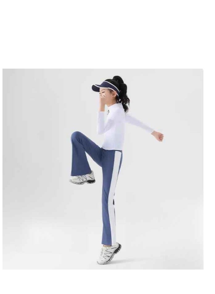 Children's Quick Drying Clothes Yoga Badminton Tennis Training Hooded Long Sleeved Sports Suit  - Image 3