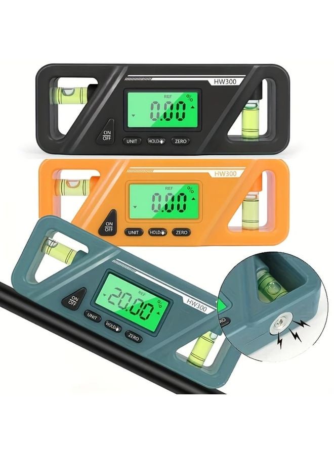 Orange GOXAWEE Digital Angle Meter Magnetic Inclinometer LCD Backlight Goniometer - Image 5