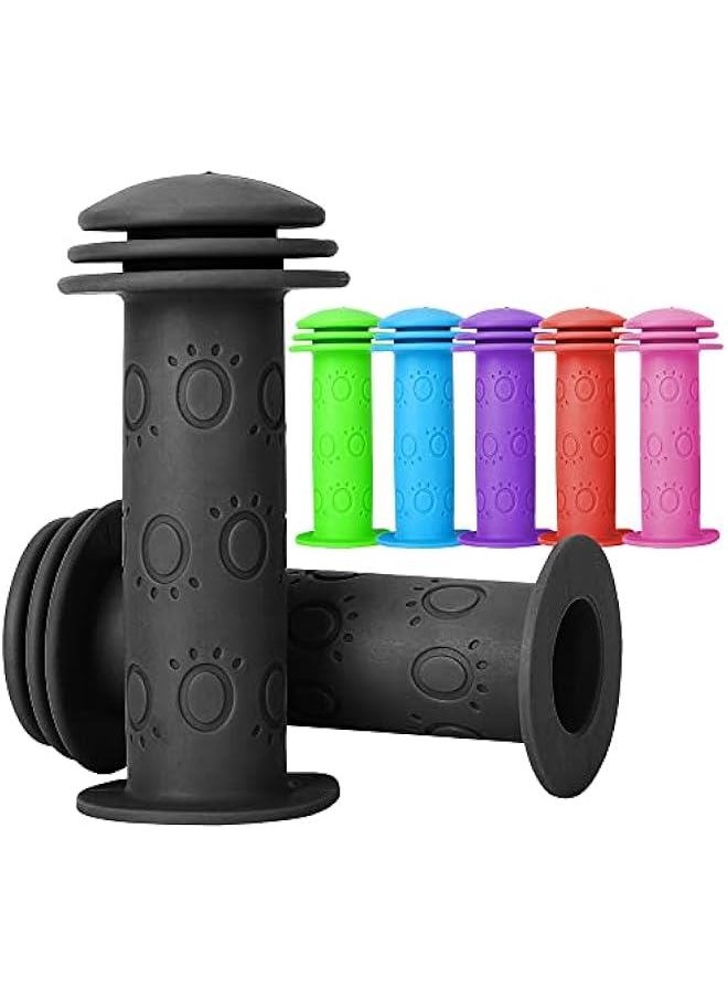 Generic Kids Bike Grips - 105mm Bicycle Handlebar Grips with Mushroom Pattern for Kid Bike, Kid Balance Bike, Kid Kick Scooter  - Image 1