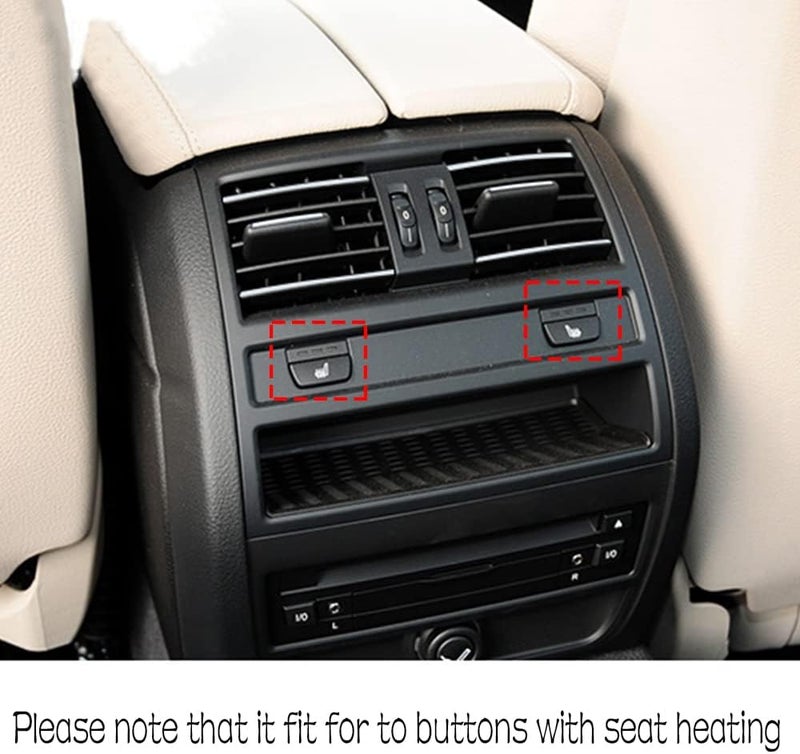 CHUANGHUI for BMW 5 Series F10 F11 2011-2016 Air Condition AC Vent, Center Air Vent Replacement Cover Console Dashboard Air Vent Grille 520i 528i 530i 535d 535i 550i (Rear) - Image 2