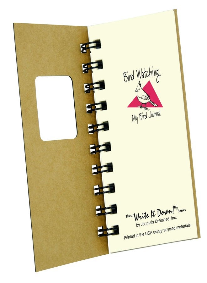 Write it Down series by Journals Unlimited, Guided Journal, Bird Watching, My Bird Journal, Mini-Size 3”x5.5”, Kraft Hard Cover, Made in USA - Image 2