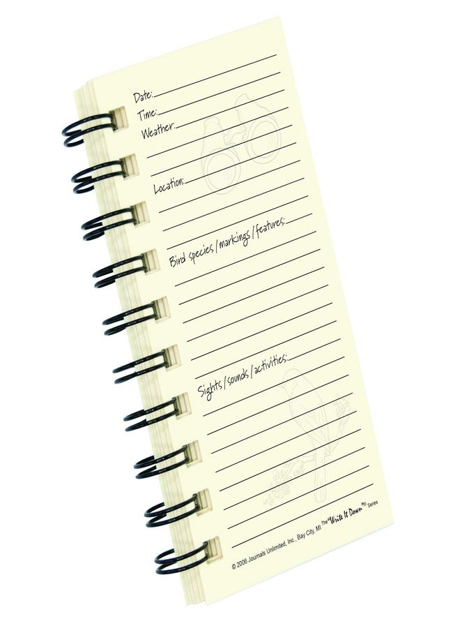 Write it Down series by Journals Unlimited, Guided Journal, Bird Watching, My Bird Journal, Mini-Size 3”x5.5”, Kraft Hard Cover, Made in USA - Image 4
