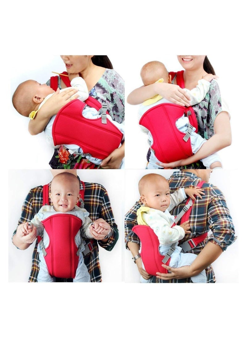BLOOMING TIME - 4-In-1 Kids Adjustable Carrier With Comfortable Head Support And Buckle Strap - Red - Image 1