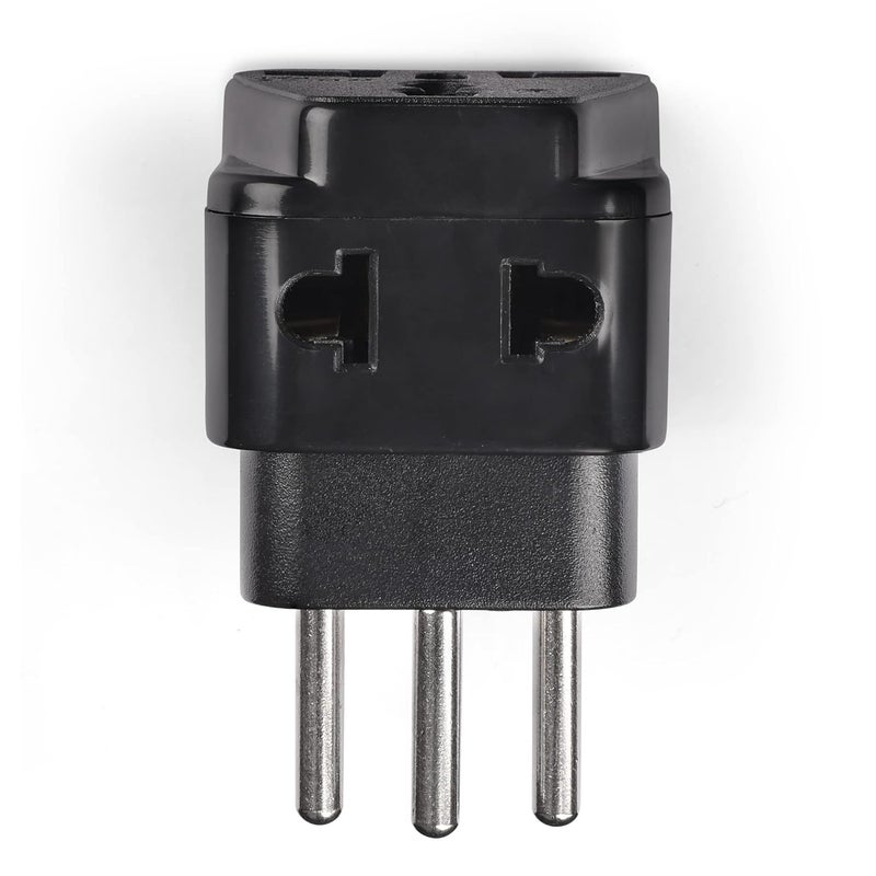 OREI OREI India to Switzerland Rwanda Liechtenstein Type J Travel Adapter Plug 2 in 1 CE Certified RoHS Compliant Black Color DB11ABLK  - Image 4