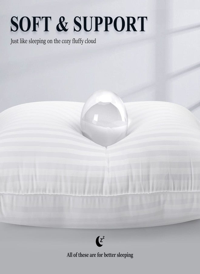 COZSINOOR Bed Pillows for Sleeping Queen Size - Breathable Hotel Quality Set of 2 - Down Alternative Microfiber Filled for Back, Stomach, Side Sleepers, Cooling & Skin-Friendly - Image 3