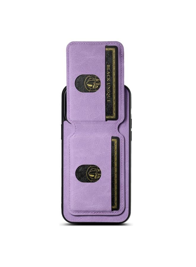 Suteni Case For iPhone 14 Plus H02 Litchi Leather Card Wallet Stand Back Phone Case - Image 5