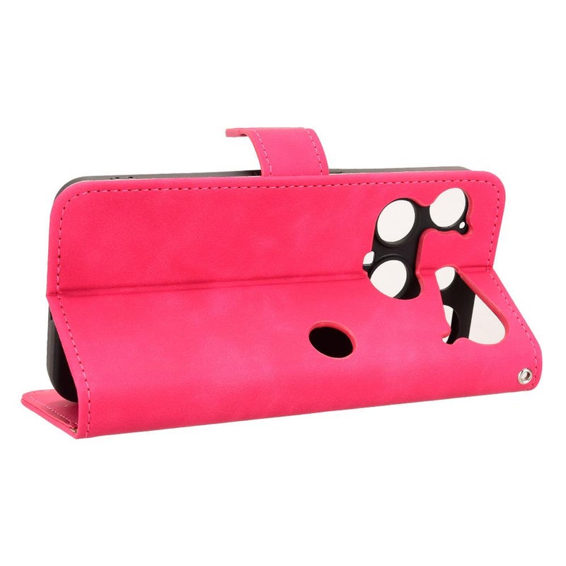 إيروريكس جراب هاتف جلدي مغناطيسي قابل للطي لهاتف For Nothing Phone 3 (أحمر وردي) - Image 5