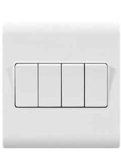 MODI MODI 10A  4 GANG 2 WAY SWITCH WHITE 