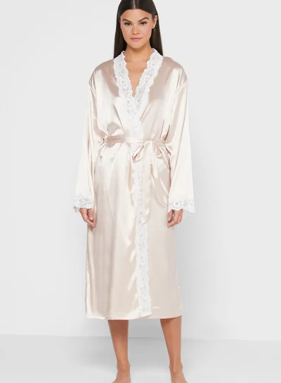 ELLA Lace Trim Night Robe