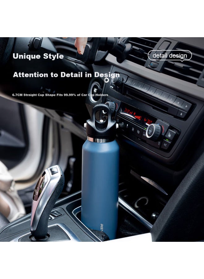 Revomax Insulated Water Bottle Student Direct Drinking Bottle Outdoor Sports Cycling Water Cup 316 Material 473Ml - Haze Blue - Image 2
