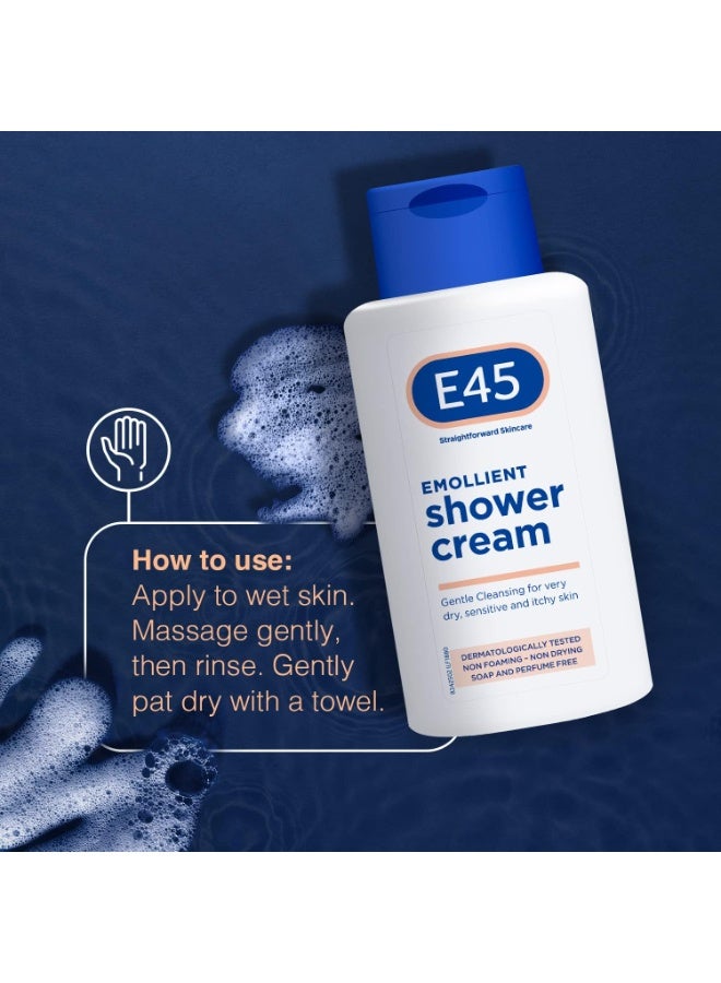E45 Emollient Shower Cream 200ml - Image 3